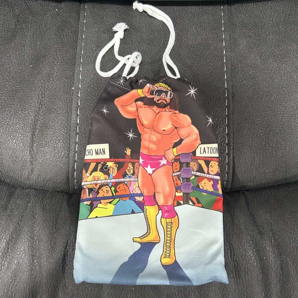 Macho Man Randy Savage - draw string bag by Latoonie